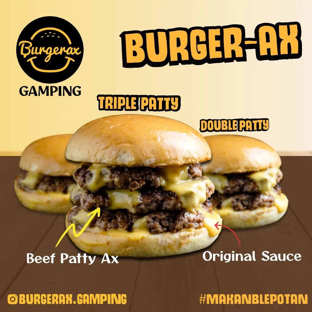 Juicy Beef Burger Burgerax